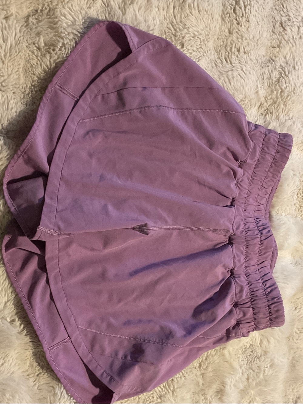 lululemon athletica Purple Athletic Shorts with Elastic Waist